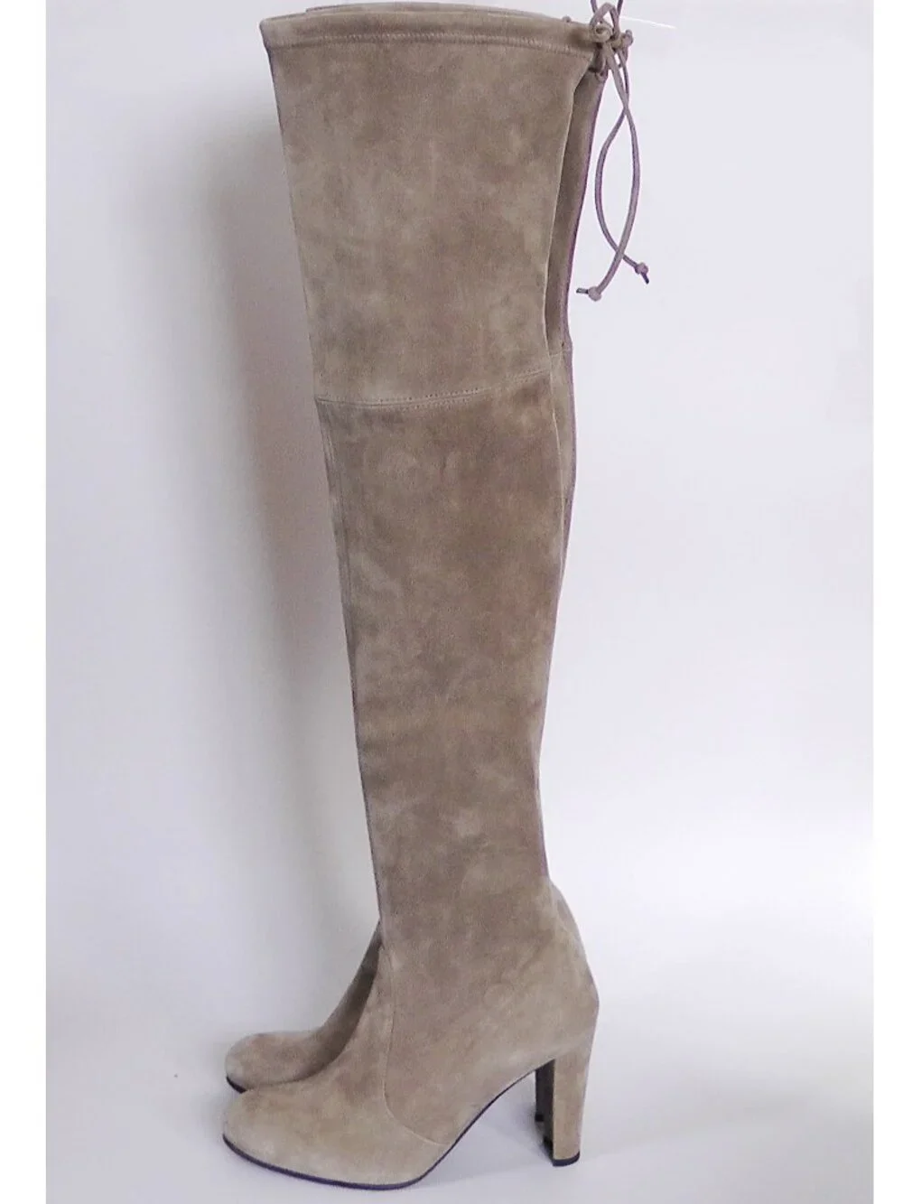 NEW Stuart Weitzman Highland Over-the-Knee Boots, EU 39.5 (US 9), Topo Suede